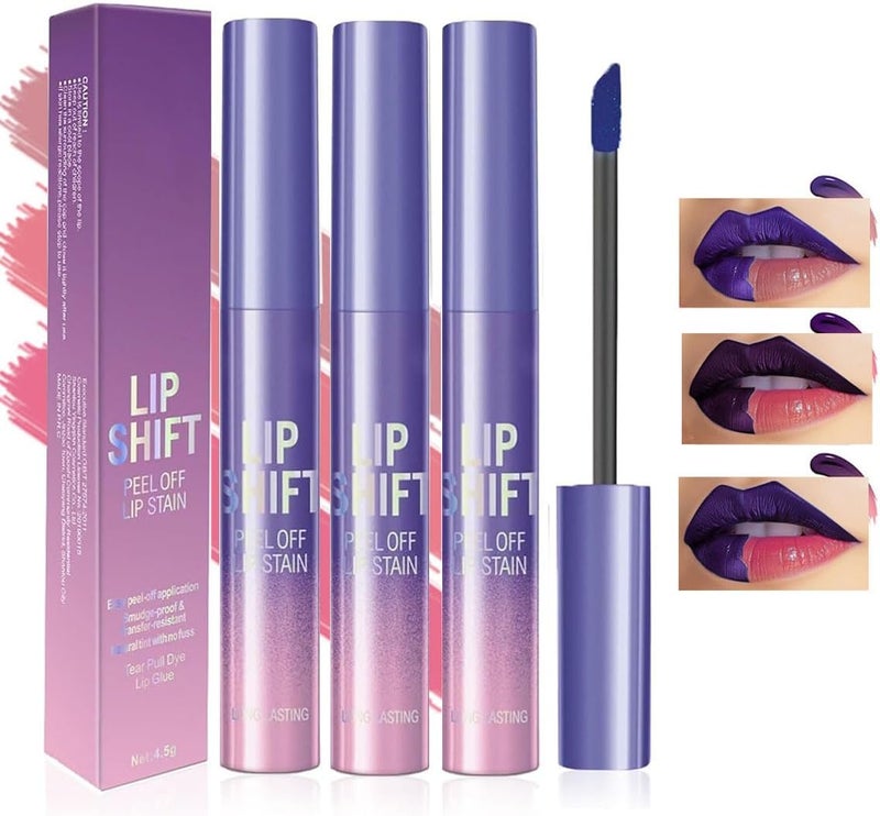 3Pcs Peel Off Lip Liner Stain Set LongLastingSmudgeProof Waterproof Nude Matte Lip Tint NonFading Peel Off Lip Color Effortless Precision Full Coverage