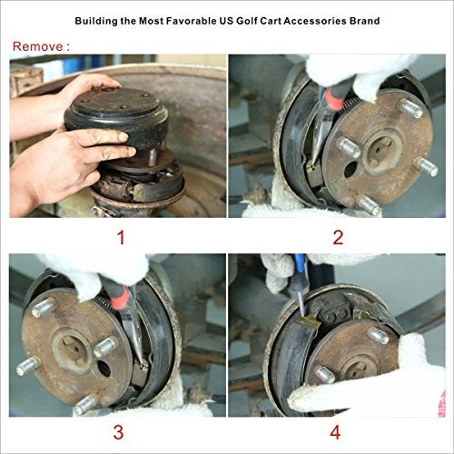 Dr.Acces Golf Cart Club Car Brake Shoes (1995-up) DS and Precedent Golf Cart Replace# 101823201 - Image 5