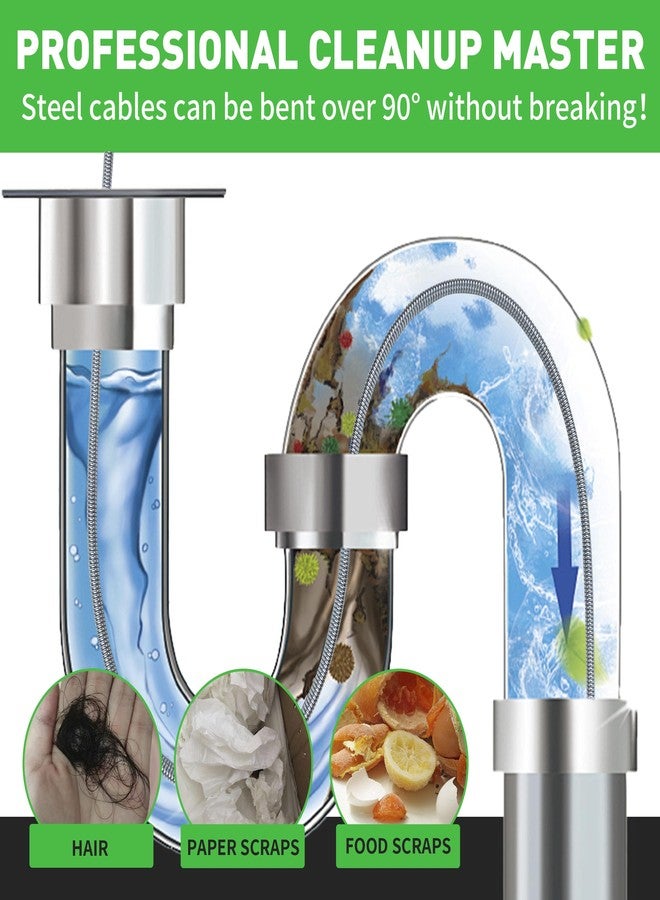 BACOENG 25Ft Drain Auger, Heavy Duty Plumbing Snake with Drill Adapter, Use Manually or Powered for Drain Clog, Toilet, Shower Sink, Comes with Gloves and Bag (Green) - Image 2