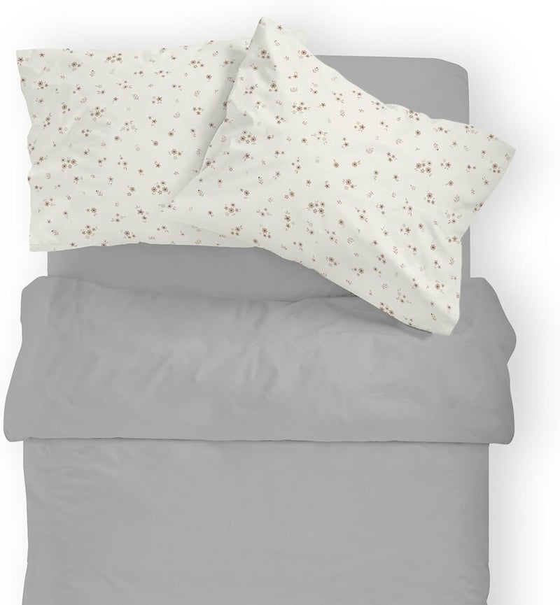 MakeMake Organics Organic Toddler Pillowcase (Set of 2) GOTS Certified Organic Cotton Pillowcase - Ultra Soft Breathable Fits 13x18 Boys Girls Neutral Unisex (14"x19", Bloom) - Image 5