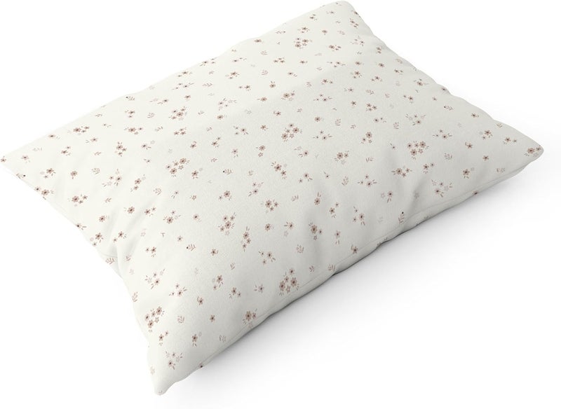 MakeMake Organics Organic Toddler Pillowcase (Set of 2) GOTS Certified Organic Cotton Pillowcase - Ultra Soft Breathable Fits 13x18 Boys Girls Neutral Unisex (14"x19", Bloom) - Image 4
