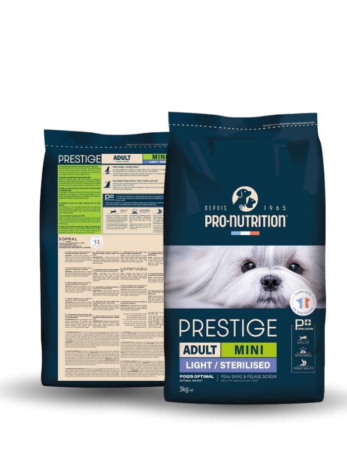 Pro Nutrition Prestige Dog Adult Mini Light Sterilised-3Kg