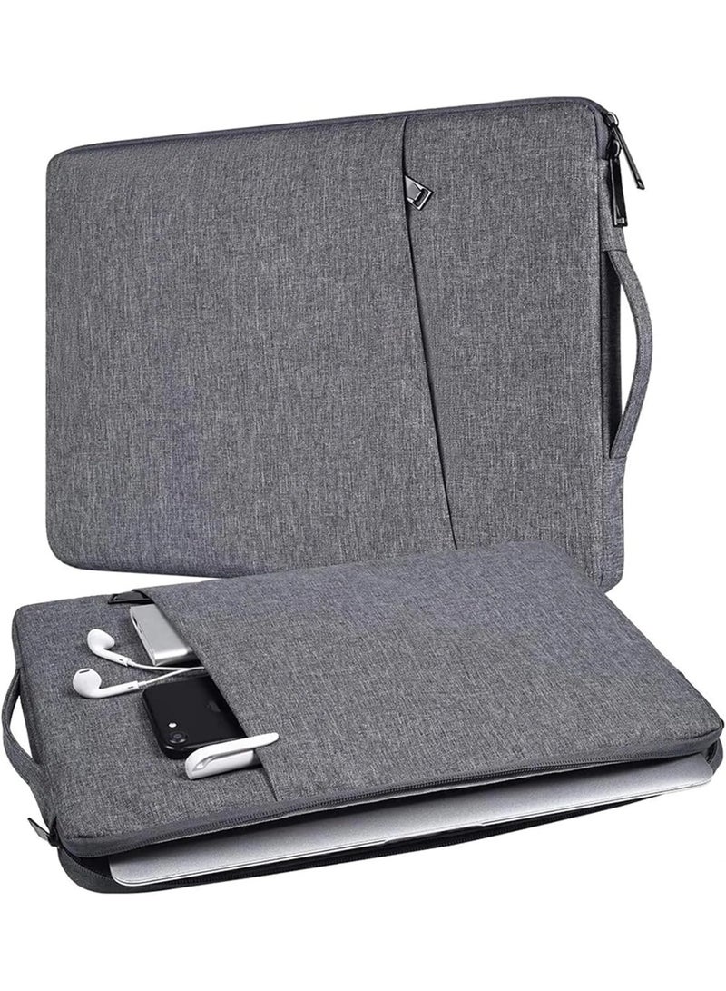 Nadrab Laptop Bag 15.6 Inch Laptop Bag Tablet Case Handbag Waterproof Commuter Briefcase Travel Laptop Backpack (Dark Gray, 15.6 Inch) - Image 2