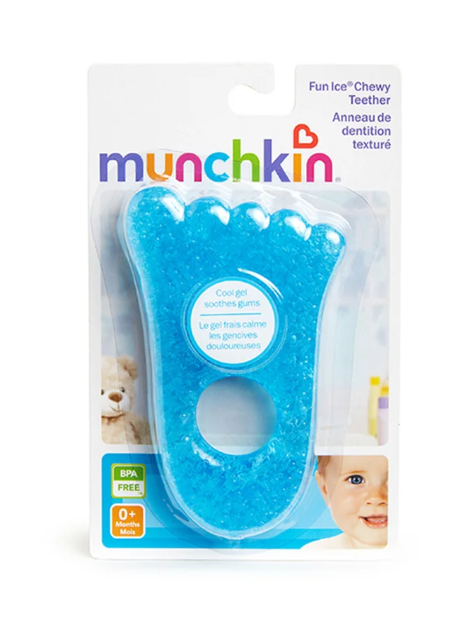 مونشكين Fun Ice Chewy Teether-Blue Foot