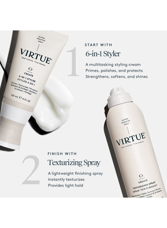 VIRTUE بخاخ تكثيف، خالي من الكبريتات، يزيد الحجم، يضيف لمعان، يضيف قوام، آمن للألوان، 5 أونصات - Image 4