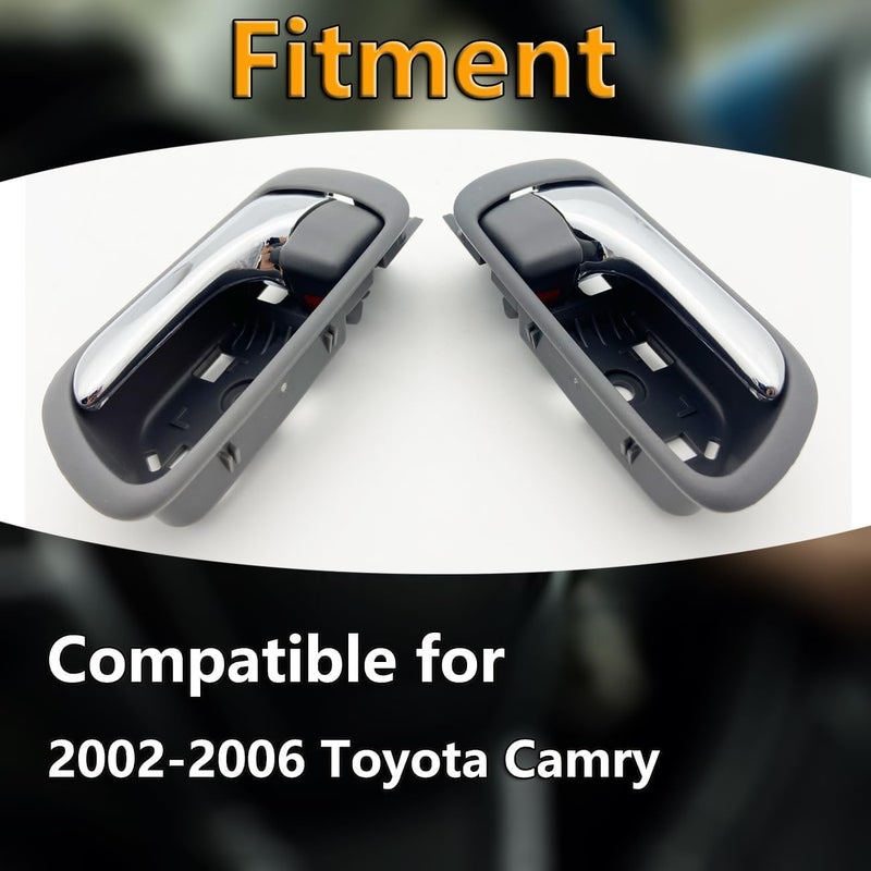 Cheriezing Chrome Interior Door Handles for 2002-2006 Camry - Image 2