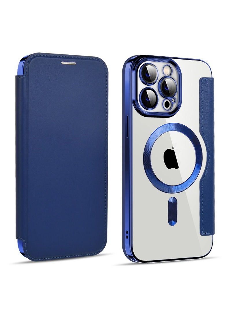 Suteni Flip Cover Leather Magnetic Card Slots Phone Case for iPhone - Image 1