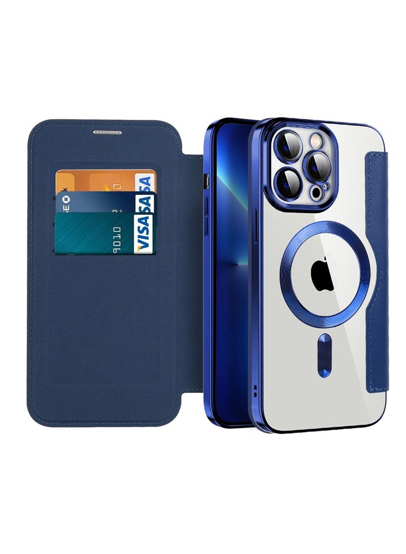 Suteni Flip Cover Leather Magnetic Card Slots Phone Case for iPhone - Image 2