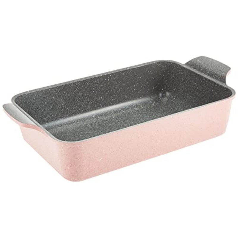 - Ovenware Small Rectangular OSM - Pink marble - Image 1