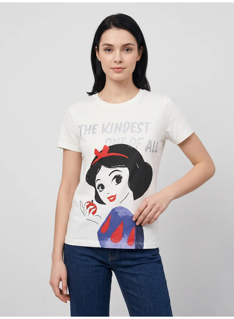 ديزني Disney Women’s Snow White Graphic T-Shirt Pack of 2 – Short-Sleeve Crew-Neck Princess Casual Top