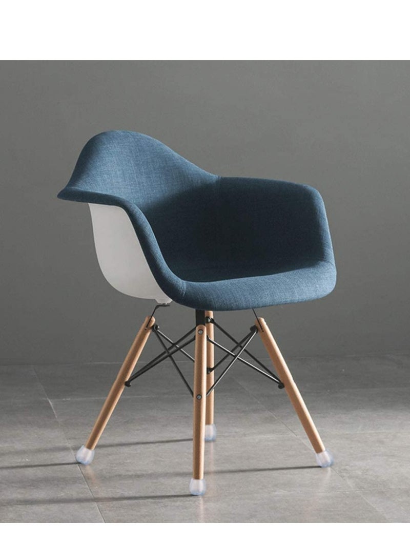 KASTWAVE Chair Leg Cap Leg Caps Silicone Floor Protector Round Furniture Table Feet Covers Without Pads Transparent Fit Round Diameter Rubber Covers for Floor Protectors 16Pcs - Image 3