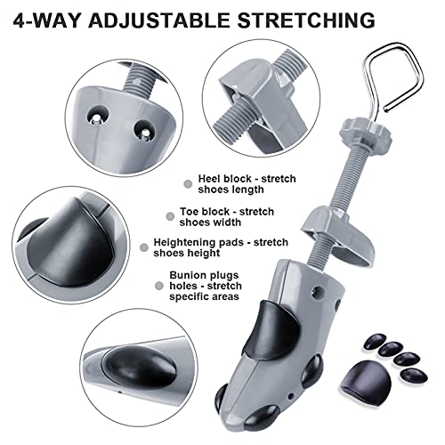 cyrico Shoe Stretcher Men 4-way Shoe Expander Widener Shoe Tree Shape for Wide Feet - Image 3