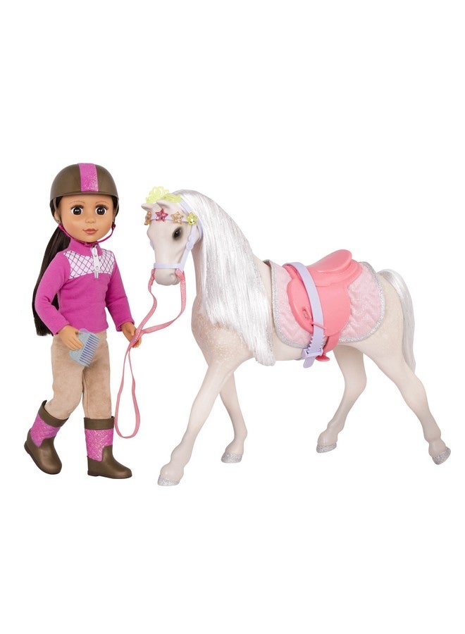 Glitter Girls By Battat Starlight 14" Toy Horse 14 Inch Doll Accessories And Clothes For Girls Age 3 And Up Children’S Toys , White - Image 3