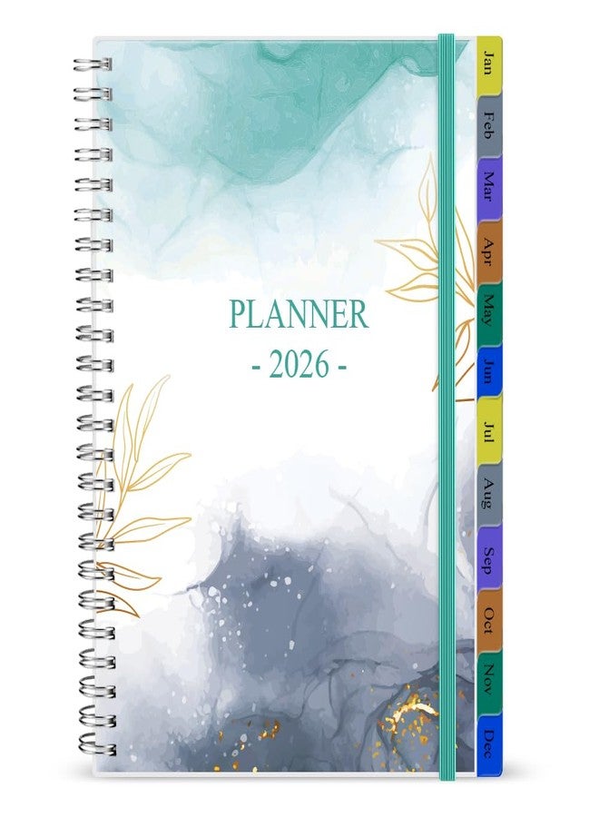 Getvow 2026 Weekly & Monthly Planner - January 2026 to December 2026, 2026 Planner & Organizer Notebook to Track Goals, Medium 6.5" x 8.5", Teal - Image 1