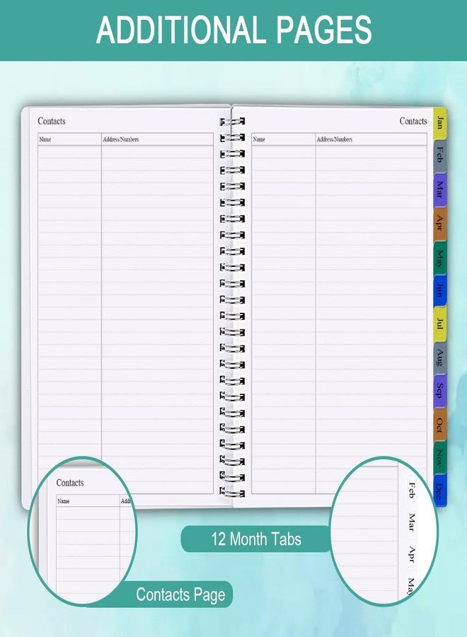 Getvow 2026 Weekly & Monthly Planner - January 2026 to December 2026, 2026 Planner & Organizer Notebook to Track Goals, Medium 6.5" x 8.5", Teal - Image 5