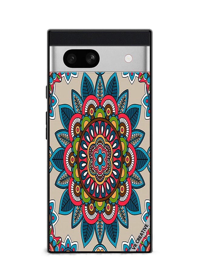 VR CREATIVE Protective Case Cover For Google Pixel 7a Indian Mandala Design Multicolour - Image 1