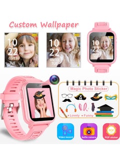 FARROBIZZ Smart Watch for Kids Gift for Girls Age 5-12, 1.54" Touch Screen Watch with HD Camera Video 24 Games Music Pedometer Flashlight Alarm Clock, Gifts for 7 8 9 10 Year Old Girls Boys  - Image 4
