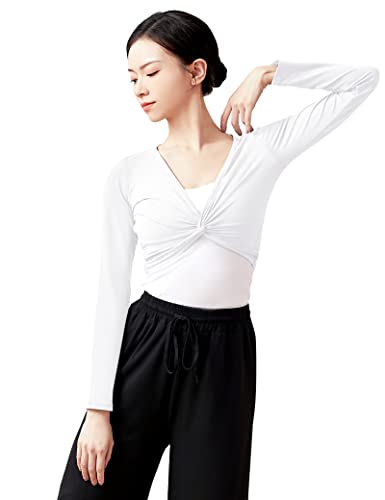 Daydance Crop Women Ballet Sweater Pullover Dance Shrug for Leotards, Cami Tank Shirts - Image 2