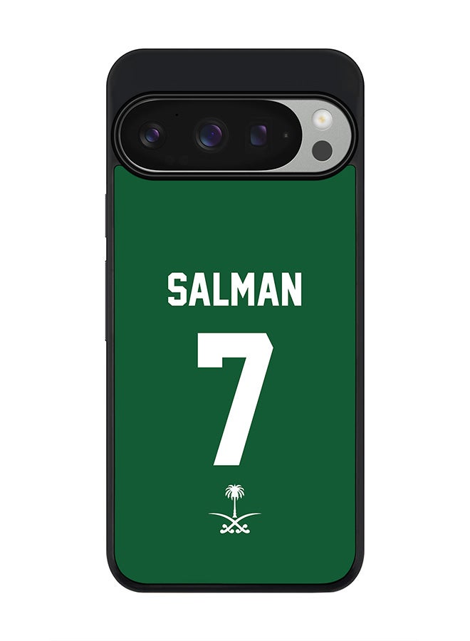 Stylizedd For Google Pixel 9 Pro Case,Slim fit Camera Protection, Shockproof Thin Phone cover - Football - Saudi Arabia - Salman - Image 1