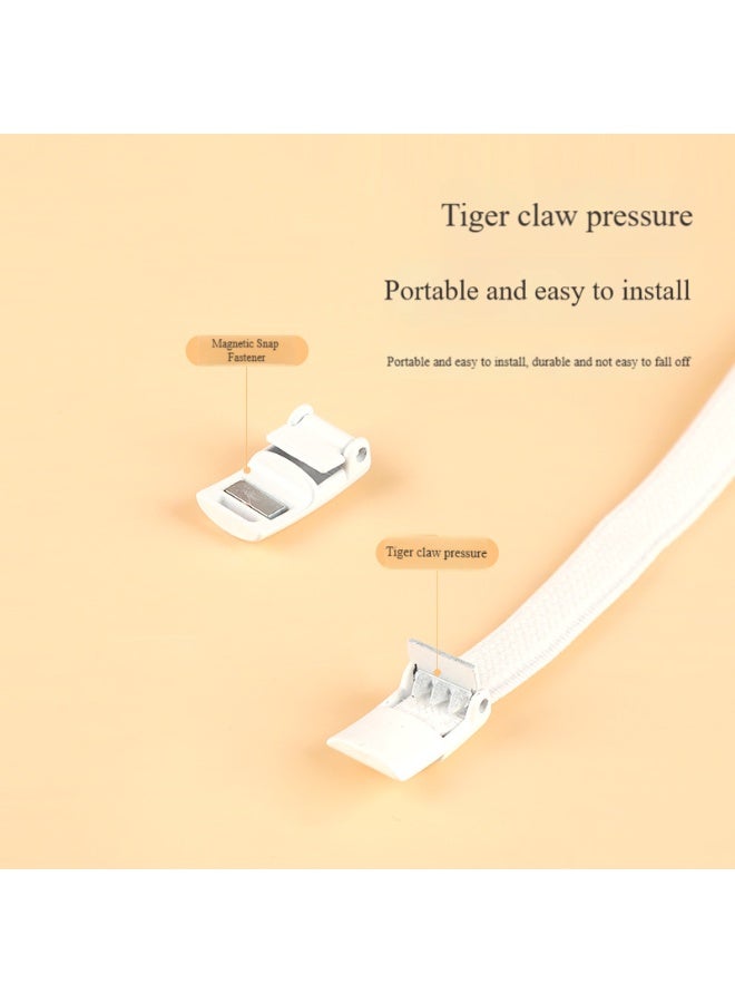 BABONA 1 Pairs of Easy-Tie Shoelaces with Interlocking Buckles, Adjustable Flat Shoe Athletic Laces, Lazy Lock Elastic No-Tie Shoelaces, Suitable for All Shoe Types for Men and Women (Pink) - Image 4