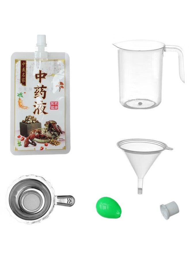 BAIJIE Chinese Medicine Bags 50Pcs * 250Ml Soup Medicine Chinese Medicine Packaging Bags Disposable Herbal Tea Bags Sealed Bags Stand-Up Spout Bags - Image 2