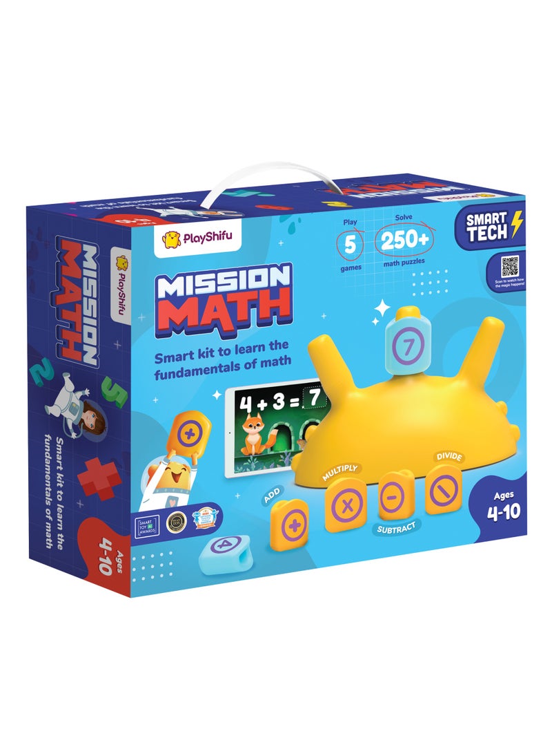 PlayShifu PlayShifu Plugo Count AR-Powered Math STEM Toy with Numbers and Arithmetic Operators for Kids - 250+ Story-Based Interactive Math Challenges Fun Learning, Interactive Game (Mission Math)  - Image 1