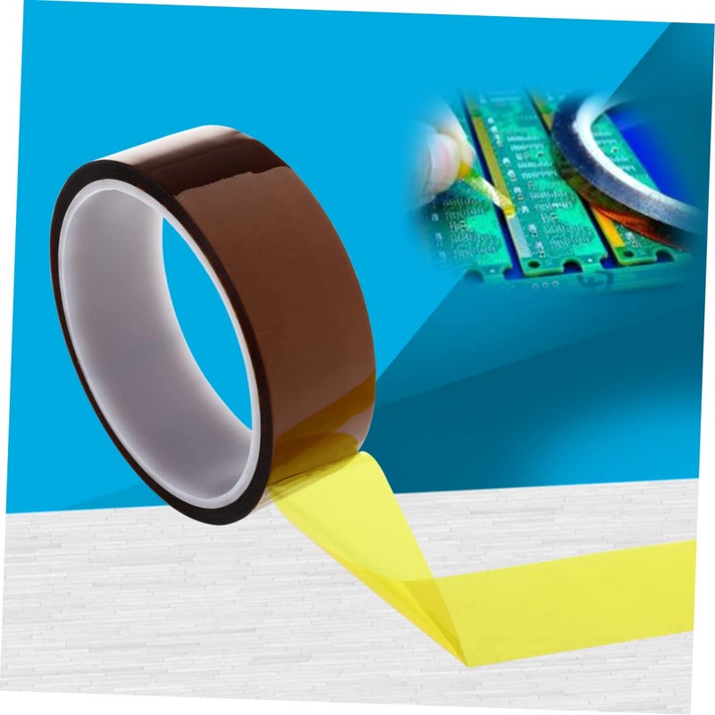 Polyimide Heat Resistant Adhesive Tape 9pcs Tawny For PCB Protection High Temperature Insulation - Image 5