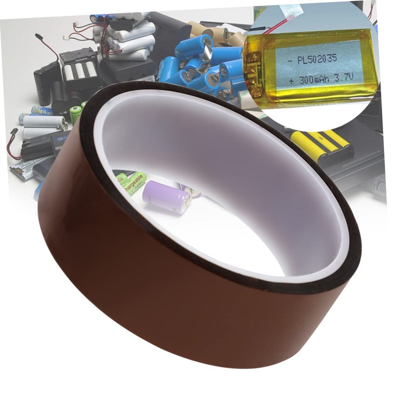 Polyimide Heat Resistant Adhesive Tape 9pcs Tawny For PCB Protection High Temperature Insulation - Image 4