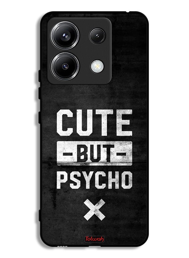 Tolwak Xiaomi Redmi Note 13 Pro 5G Protective Case Cover Cute But Psycho - Image 1