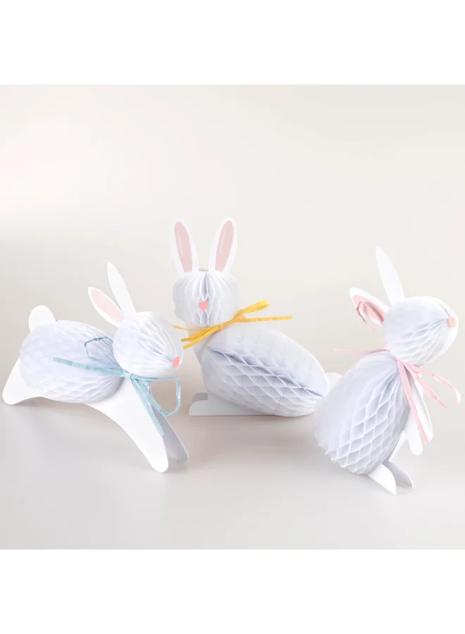 Meri Meri Bunny Honeycomb Paper Decorations