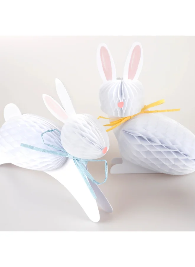 Meri Meri Bunny Honeycomb Paper Decorations