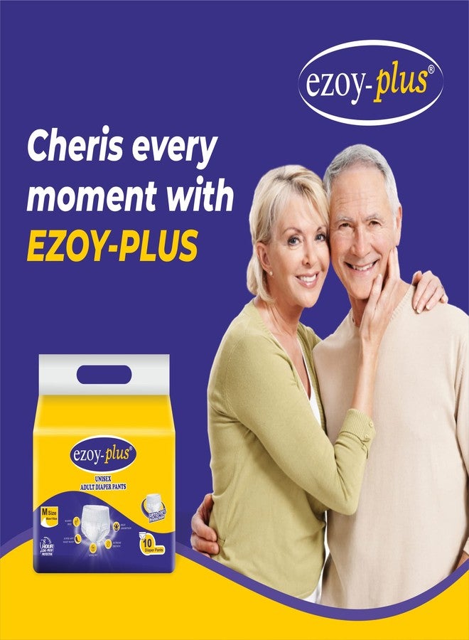 Ezoyplus Unisex Adult Diaper L Size Pullup Diapers|Extra Comfortable & Odour Control (L,10 Pcs) - Image 4