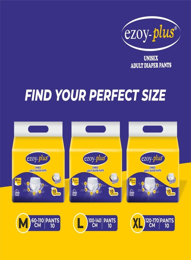 Ezoyplus Unisex Adult Diaper L Size Pullup Diapers|Extra Comfortable & Odour Control (L,10 Pcs) - Image 5