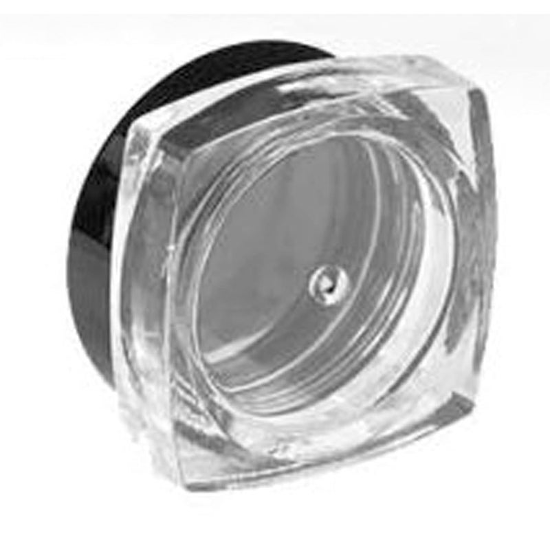 PackDost 5g Diamond Shape Acrylic Jars – Transparent with Black Cap for Creams, Lip Balm, Cosmetics, and More (set of 24) - Image 3
