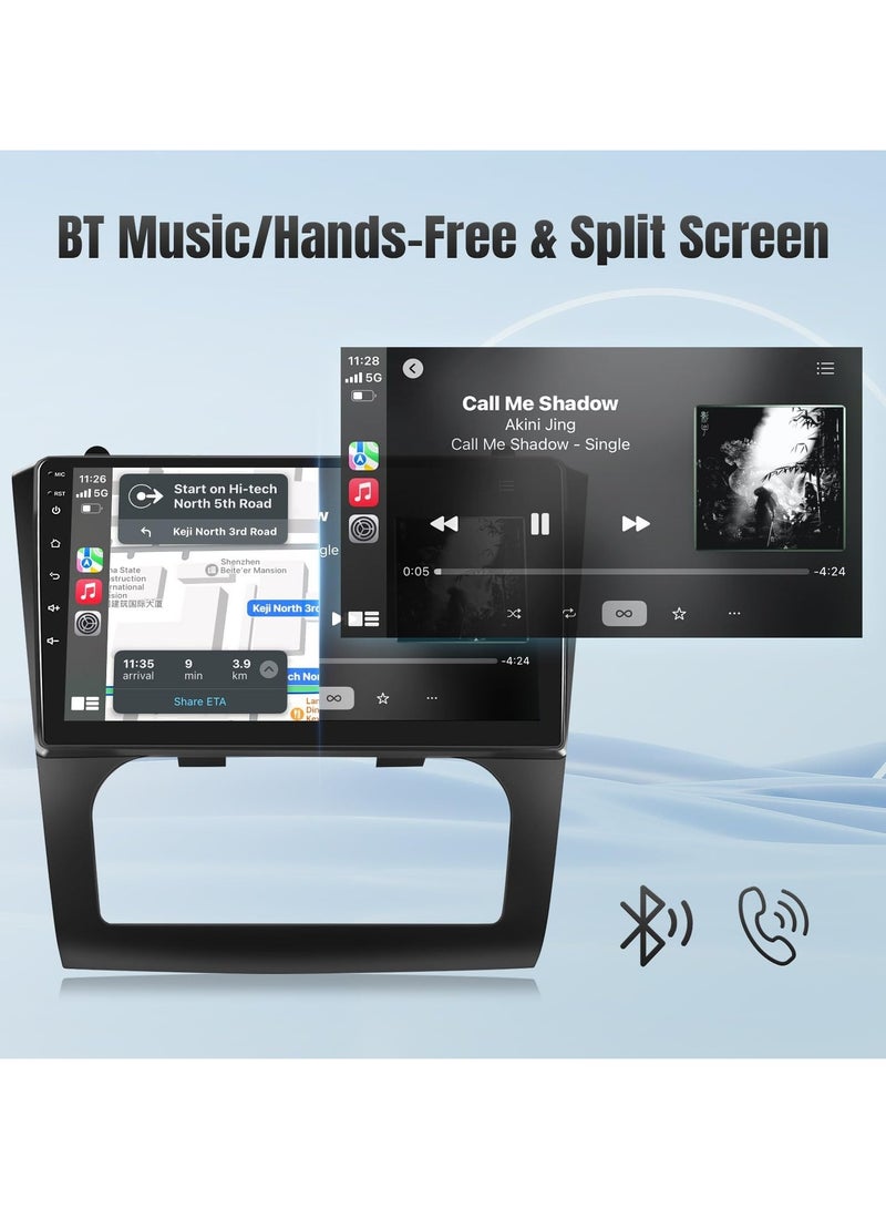 Android Screen For Nissan Altima 2008 To 2012 2GB RAM 32GB ROM Support Apple Carplay Android Auto Full HD Touch Screen built In Bluetooth USB Radio WiFi Play Store Backup Camera include(Automatic AC)
