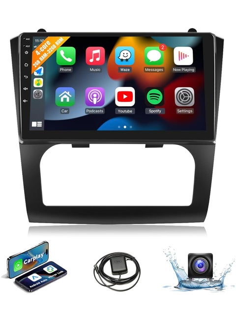 Android Screen For Nissan Altima 2008 To 2012 2GB RAM 32GB ROM Support Apple Carplay Android Auto Full HD Touch Screen built In Bluetooth USB Radio WiFi Play Store Backup Camera include(Automatic AC)