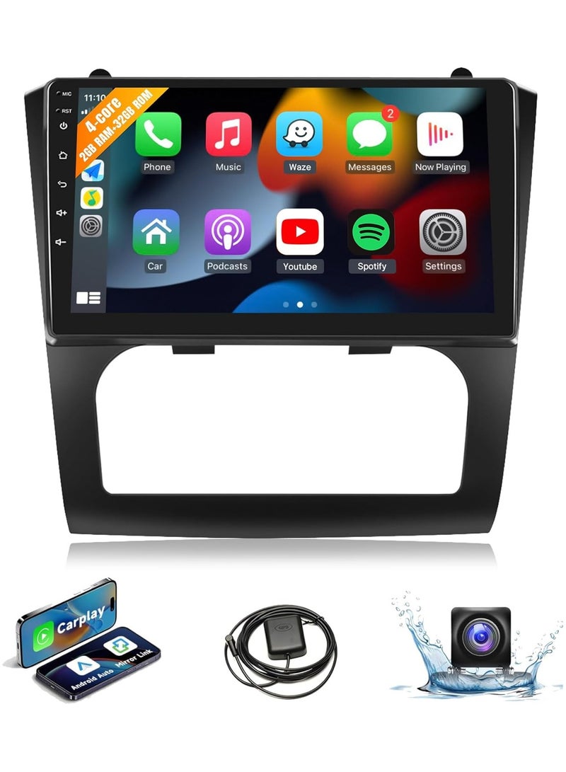 Android Screen For Nissan Altima 2008 To 2012 2GB RAM 32GB ROM Support Apple Carplay Android Auto Full HD Touch Screen built In Bluetooth USB Radio WiFi Play Store Backup Camera include(Automatic AC)