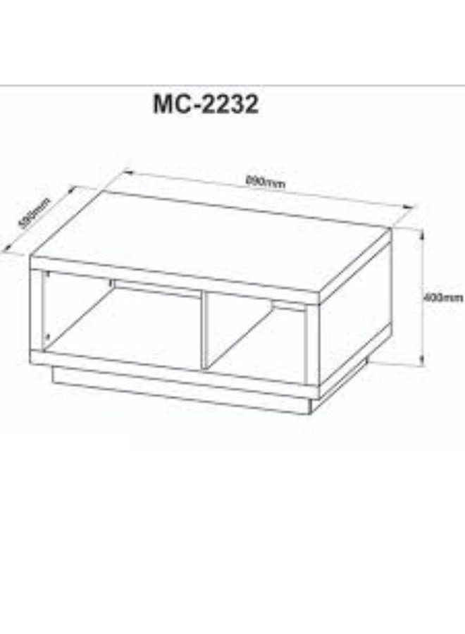 Tecnomobili Center Coffee Table Almound Color 89x59x40 cm  - Image 3