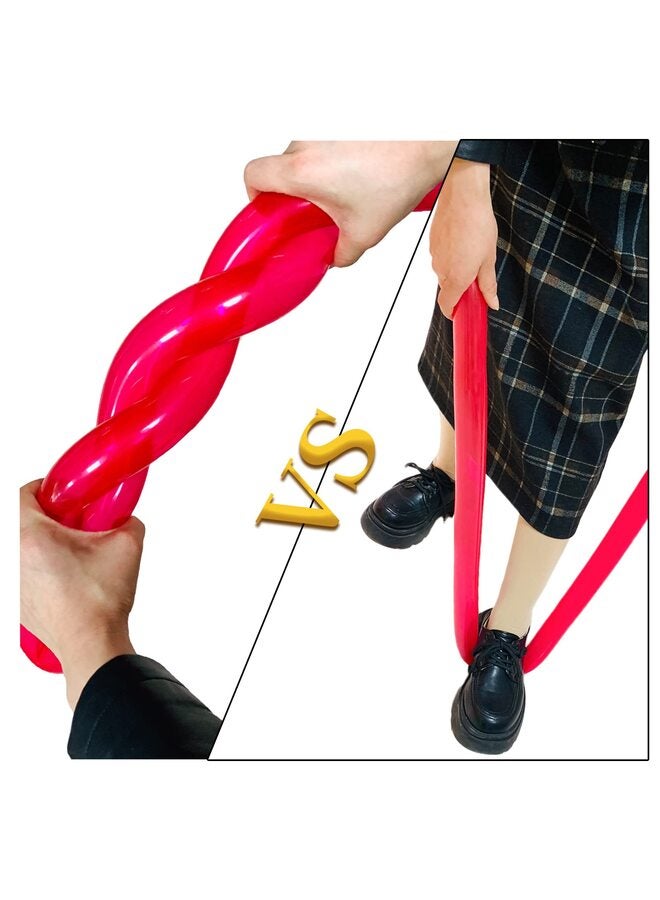 يُسلِّم 100 قطعة من البالونات الحمراء الطويلة الرفيعة المصنوعة من اللاتكس لبالونات الحيوانات، بالونات عالية الجودة للمبتدئين في صنع البالونات وديكورات حفلات الكرنفال - Image 2