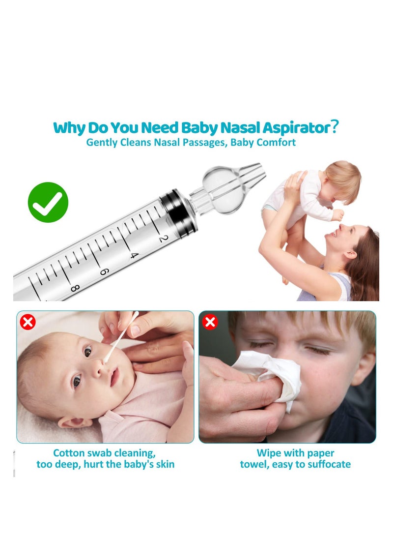 Generic 8 Pcs Baby Nasal Aspirator, Newborn Cleansing Snot, Babies Toddlers Newborn Essentials, Cleaner Quick Rinse Device BPA Free Nose Sucker for Baby Newborn Infants Kids Children  - Image 3