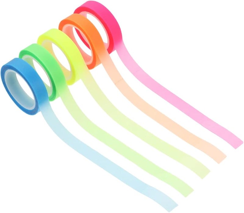 VILLCASE علامات لاصقة ملونة متنوعة 15 لفافة لتعليق الكتب القراءة المركزة للطلاب والمعلمين - Image 5