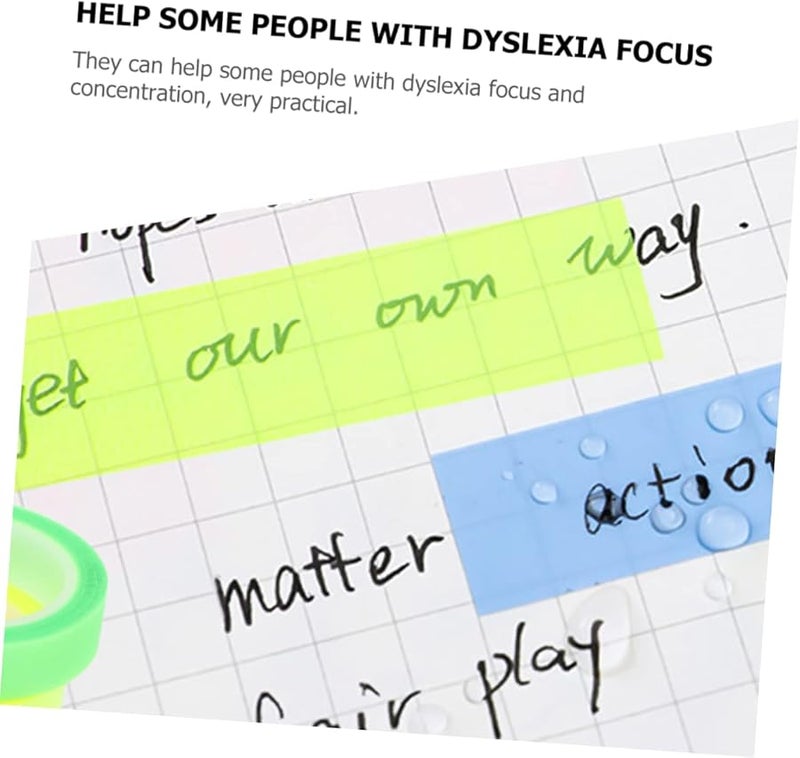 VILLCASE علامات لاصقة ملونة متنوعة 15 لفافة لتعليق الكتب القراءة المركزة للطلاب والمعلمين - Image 4