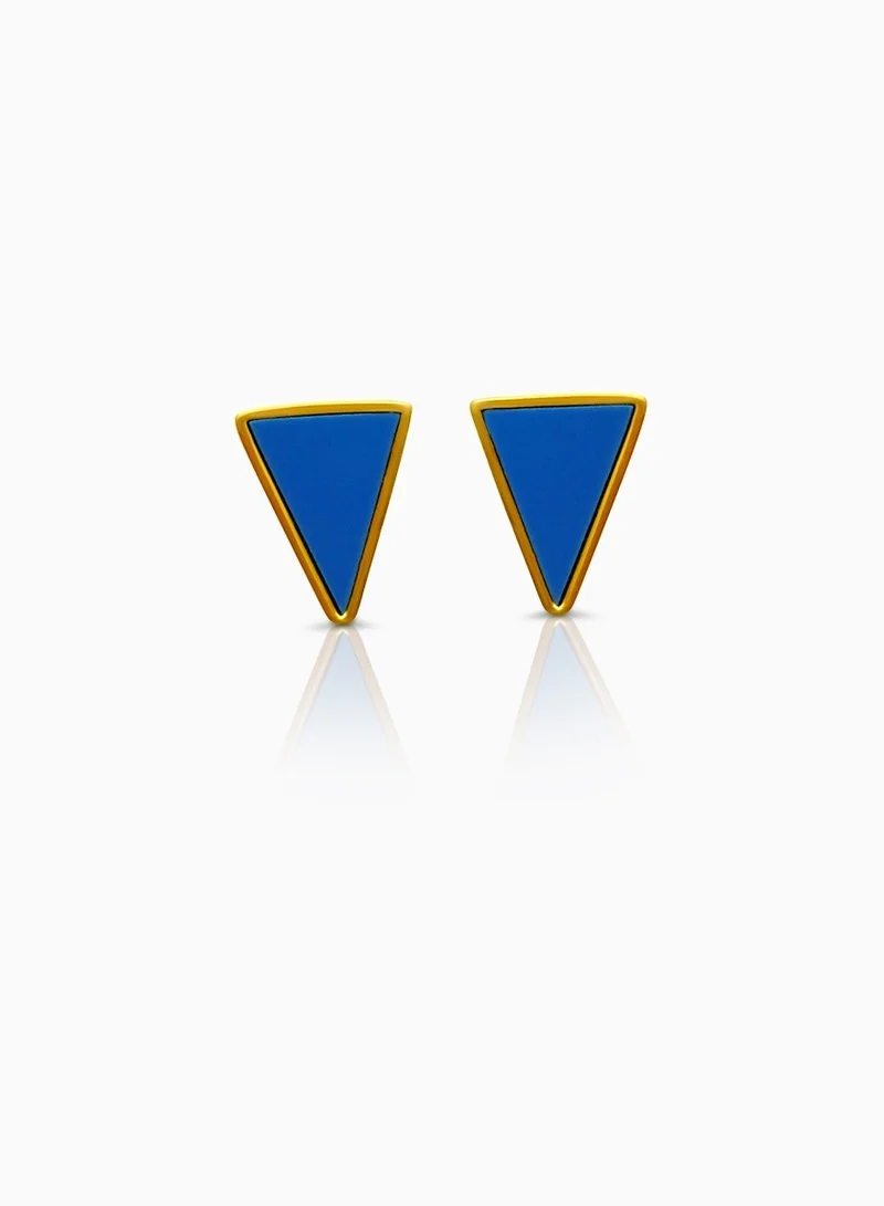 Hzmer Jewellery Bliss Turquoise Earrings in Gold plated Sterling Silver