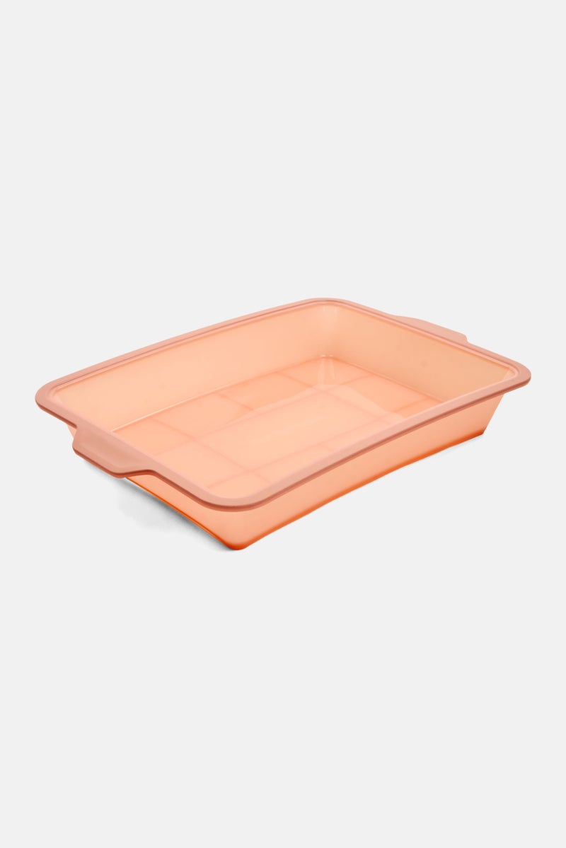 COOK WITH COLOR Silicone Rectangular Shape Baking Pan, 8 H x 26 L x 36 W cm, Peach - Image 2