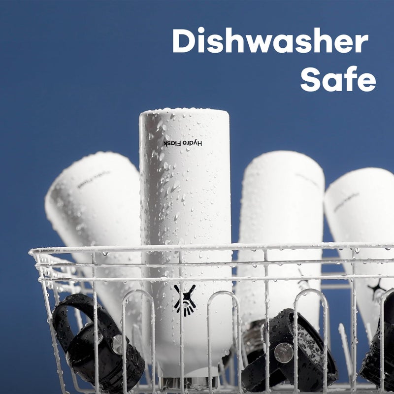 Hydro Flask Water Bottle - Insulated Stainless Steel - Wide Mouth Flex Lid, Non Spill, Leakproof and Refillable in 32 Oz Stone Gray - Image 5