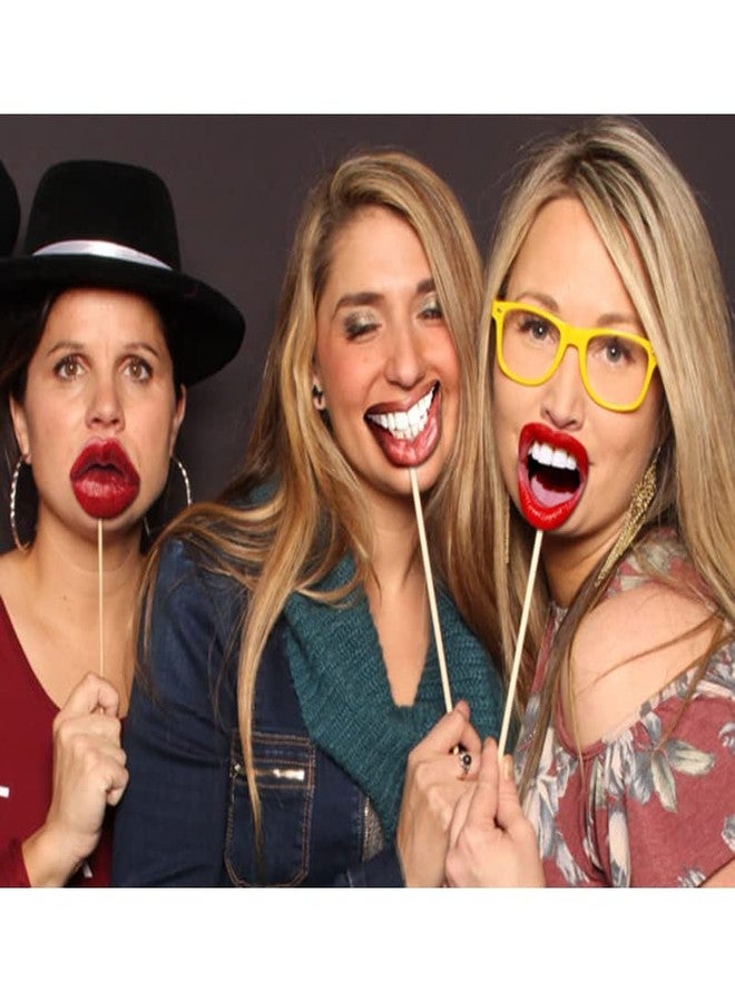 vfruua 20pcs Funny Lip Mouth Photobooth Props Wedding Decoration Funny Lip Photo Booth Birthday Party Decorations Adult Photo Props Valentine's Day Party Decoration Supplies - Image 3