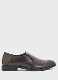 Robert Wood Classic Welt Detail Formal Slip Ons  - Image 1