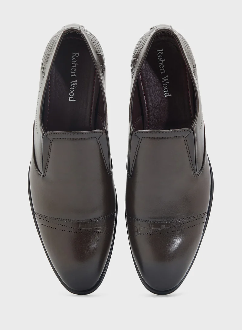 Robert Wood Classic Welt Detail Formal Slip Ons