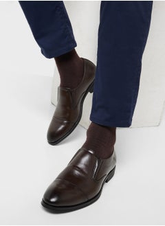 Robert Wood Classic Welt Detail Formal Slip Ons  - Image 5