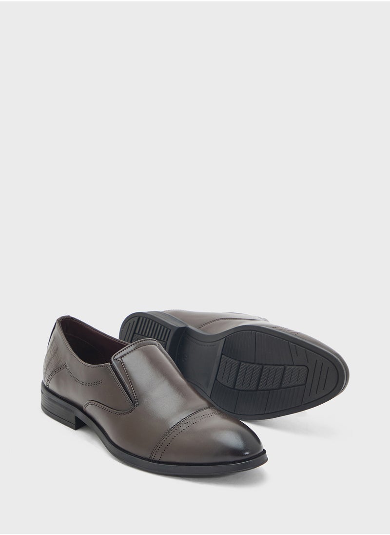 Robert Wood Classic Welt Detail Formal Slip Ons  - Image 3
